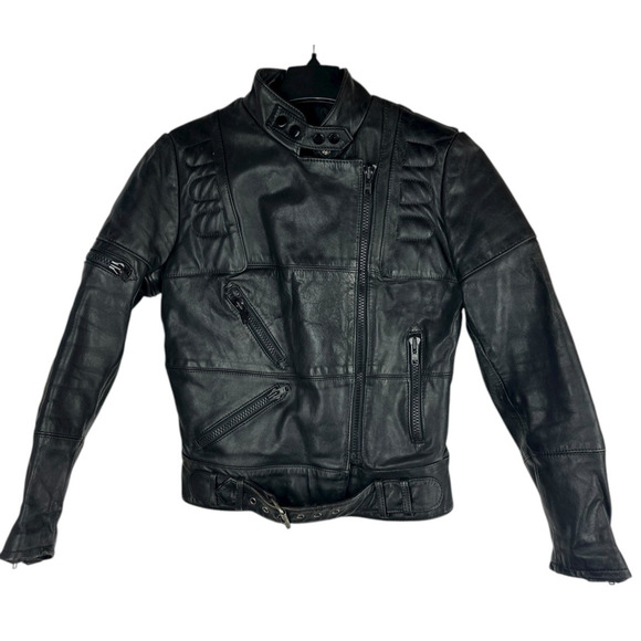 Vintage Hein Gericke x Harley Davidson Leather Motorcycle Jacket Double Zipper - Picture 3 of 16